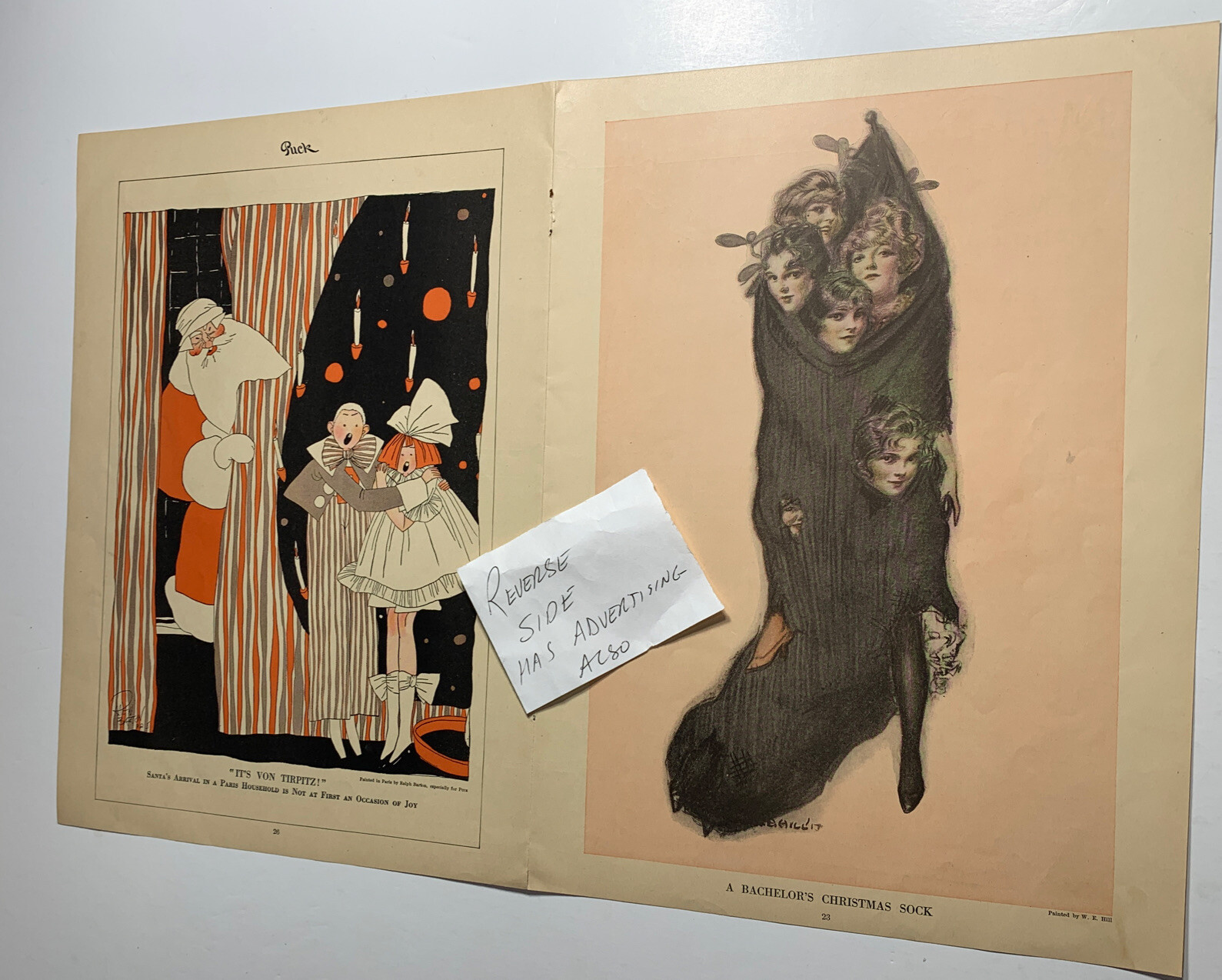 WWI 1915 Not Political Corr 2 Page Ad President Wilson No German Toys Christmas