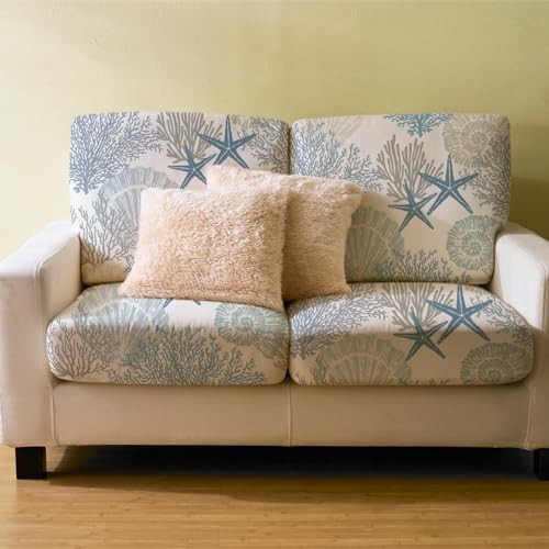 8 Pcs Summer Sofa Cushion Cover Patio Stretch Beach Outdoort Cushions Sea