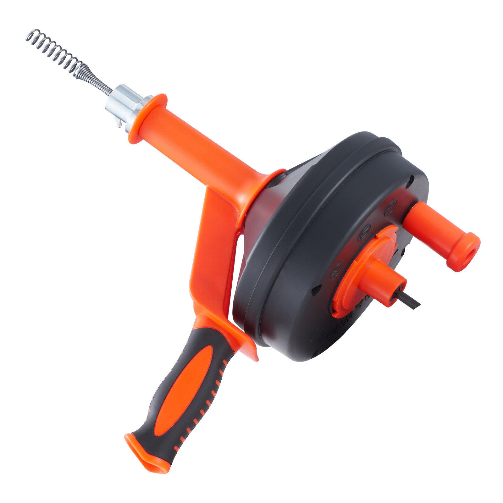 VEVOR Drain Clean 25ft 1/4" Drum Plumbing Drain Snake Clog Remover Manual-feed