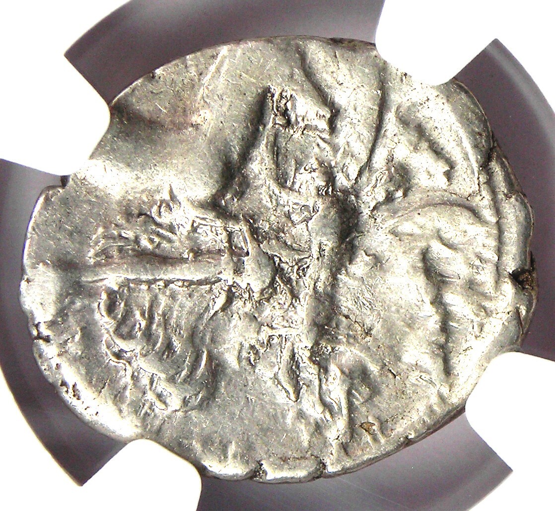 L. Plautius Plancus AR Denarius Medusa Coin 47 BC - Certified NGC Choice VF