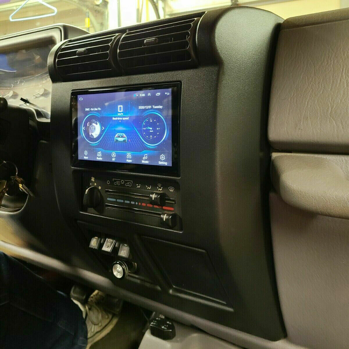 FOR JEEP WRANGLER TJ 1997-2002 DOUBLE DIN DASH BEZEL RADIO STEREO MOUNTING KIT