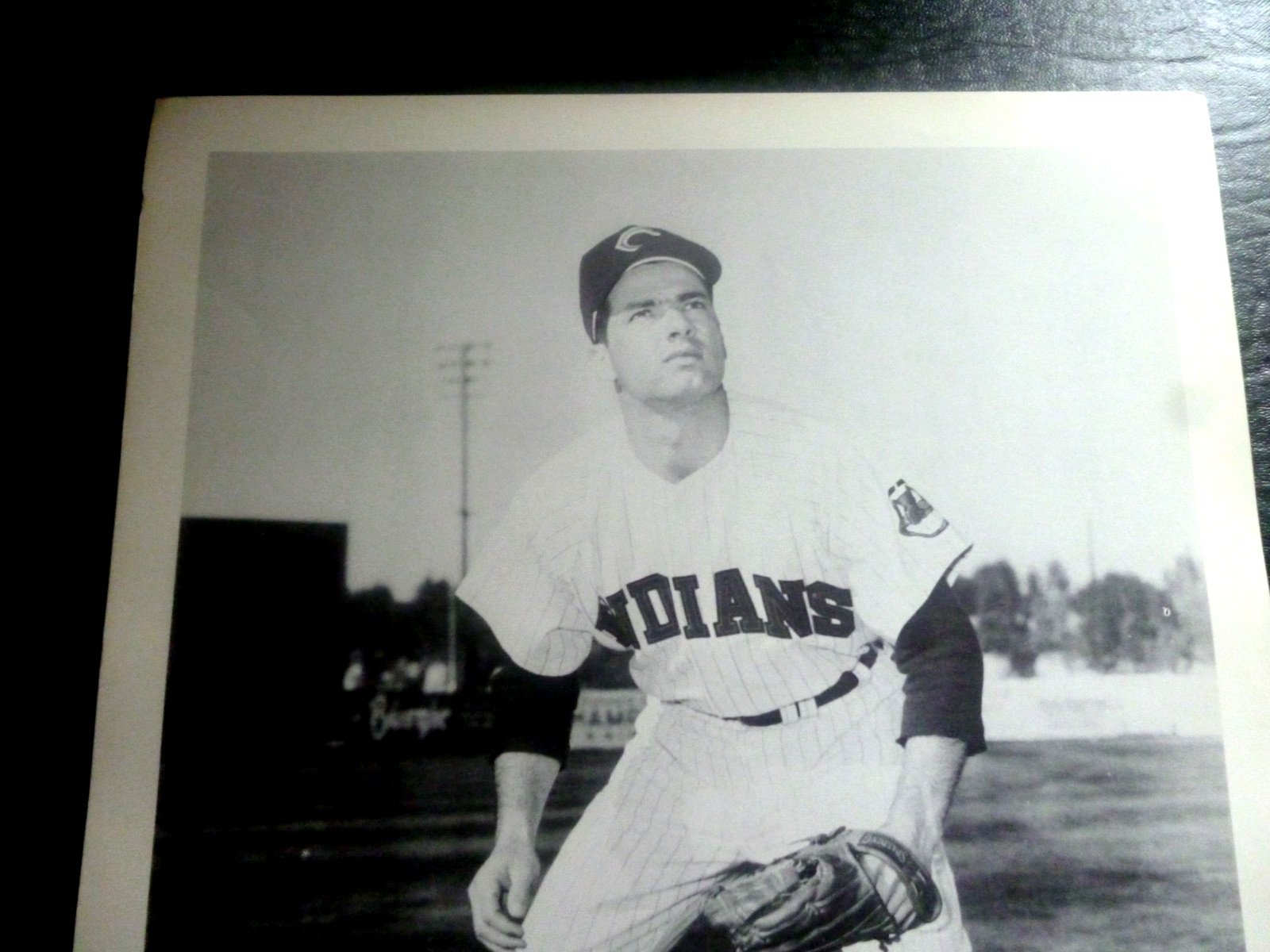 1958 ROCKY COLAVITO -CARLING BLACK LABEL BEER 12"x9" PHOTO / EXTREMELY RARE- EX+