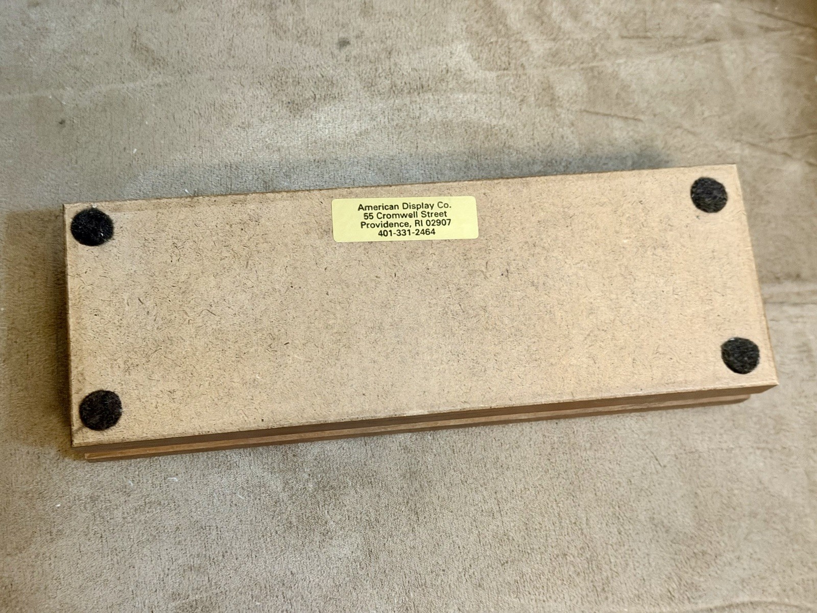 Buck 500 (& Similar) Knife Walnut Display Case Red Felt Nice. Display Case Only