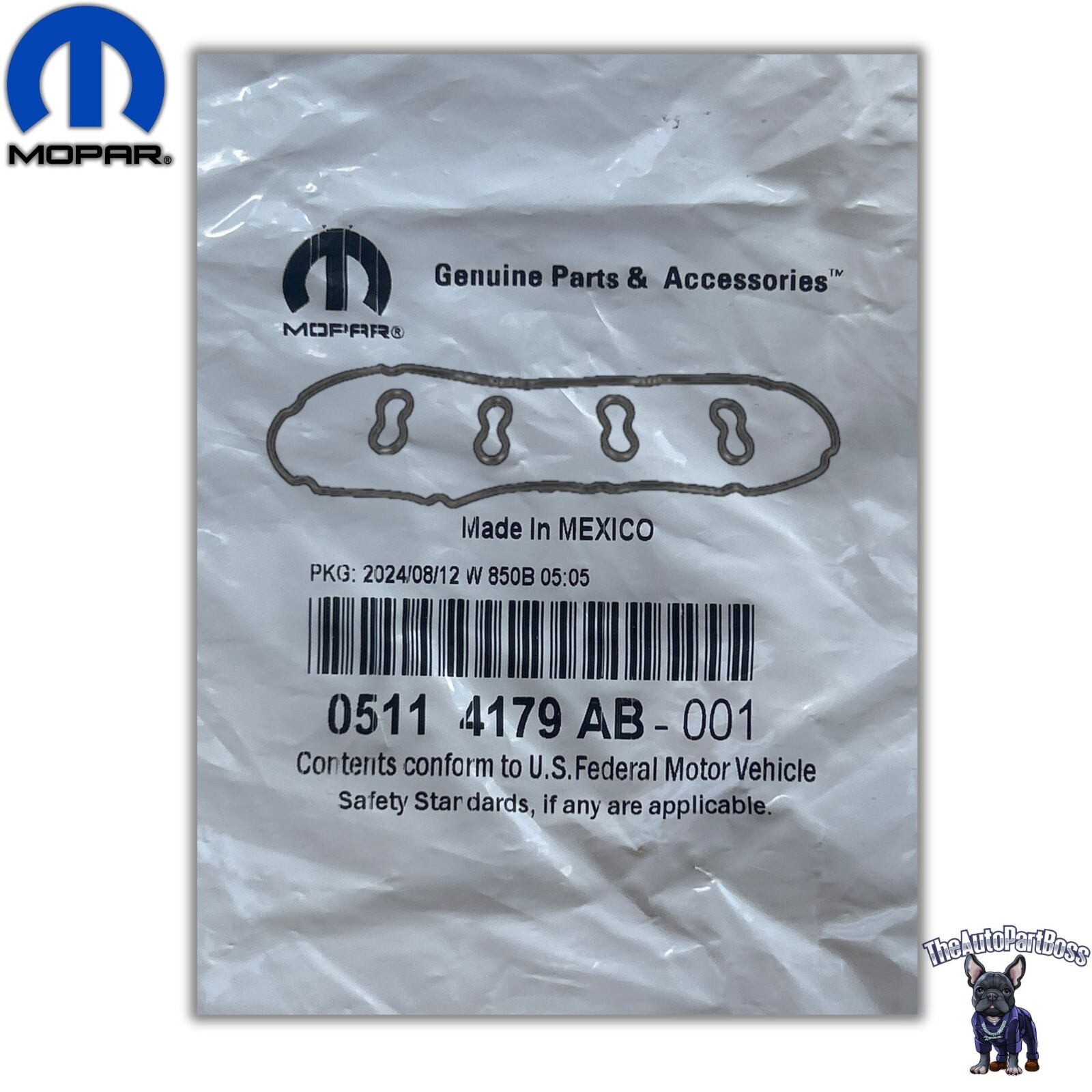 5.7L Cylinder Head Cover Gasket Kit OEM Mopar 5114179AB