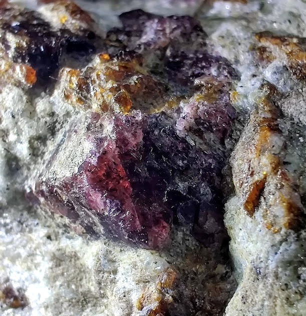 Large 1" Berry-Red Garnet in Silvery Mica Schist Staurolite Matrix-Roxbury CT