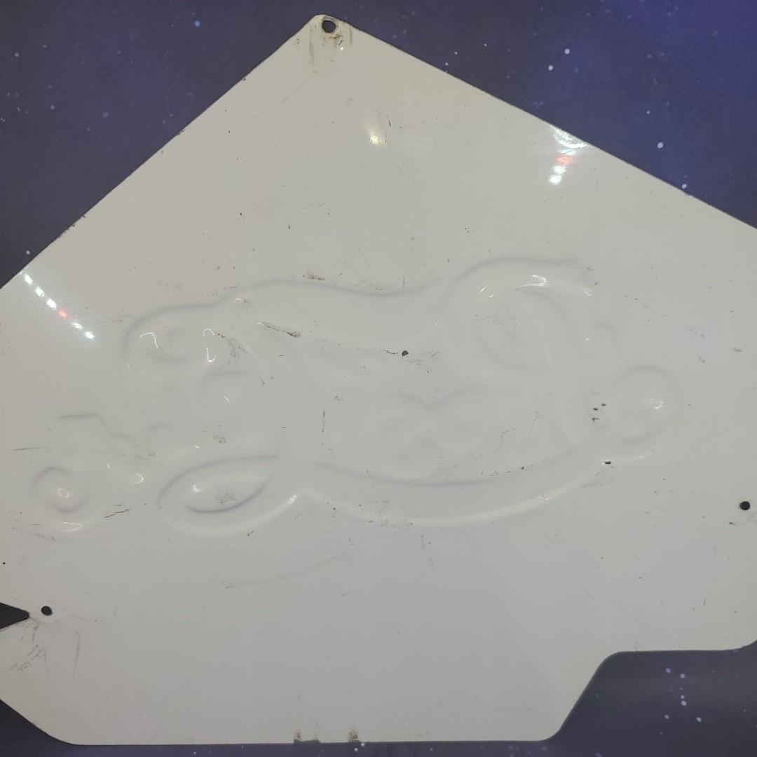 RARE Pepsi Cola Diecut Embossed Metal Sign 100th Anniversary New Bern NC 1998