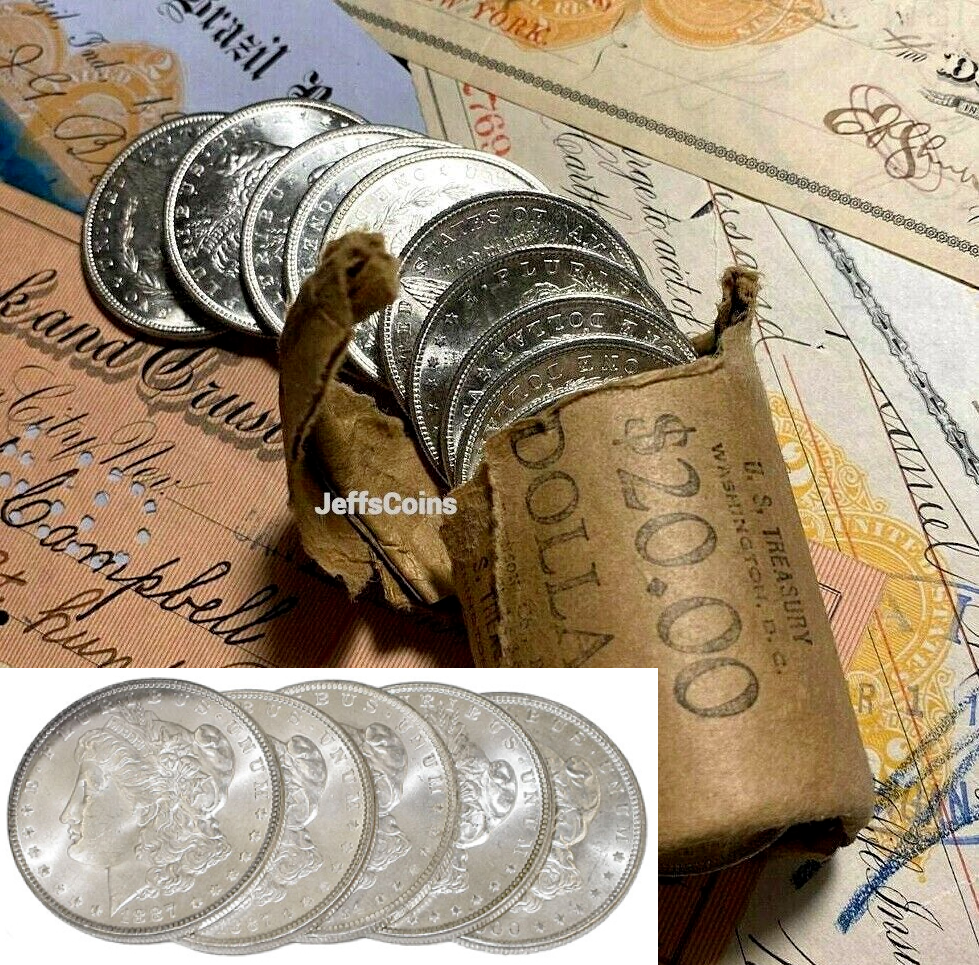 ✯ GEM BU Morgan Silver Dollars From OBW Roll Estate Hoard ✯ Mint MS Unc ✯
