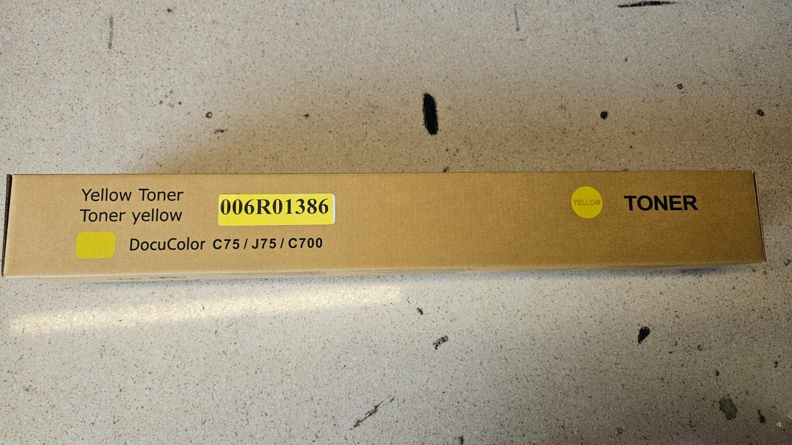 Xerox Compatible 006R01386 Yellow Toner for Color Press 700 / C75 / J75