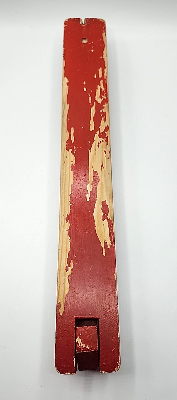 Vtg Wooden Folding Clothes Dryer Peg Rack Hanging Laundry Drying Rack 17” Red