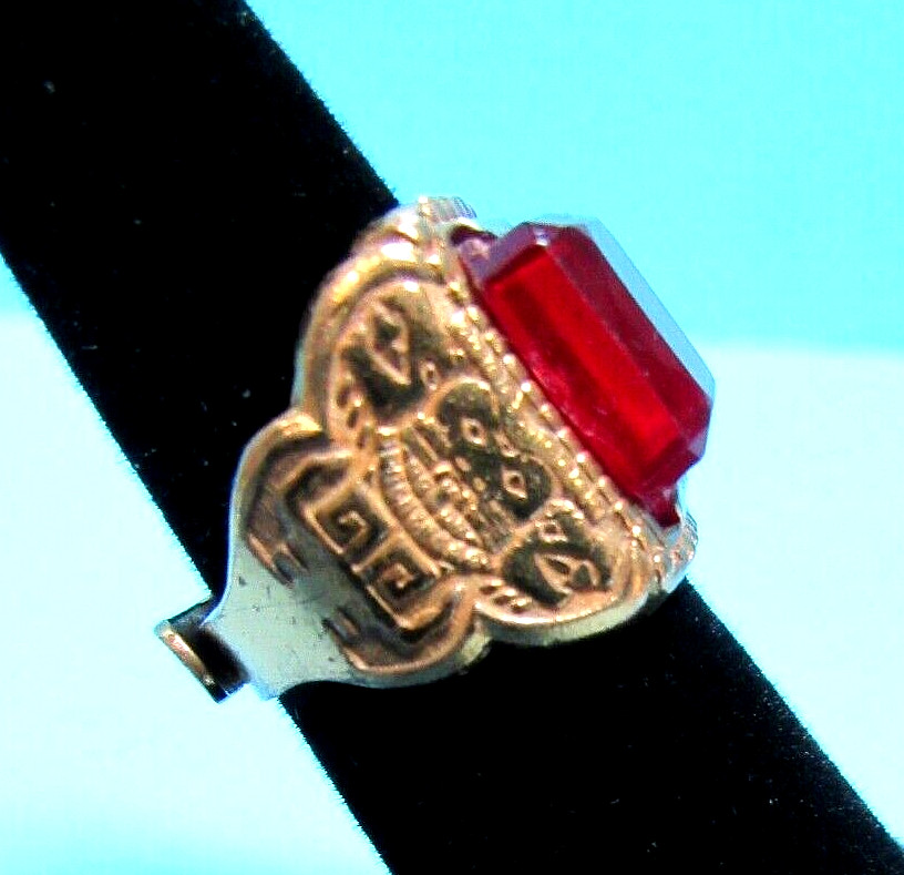 RARE OVALTINE CAPTAIN MIDNIGHT AZTEC SUN-GOD RING