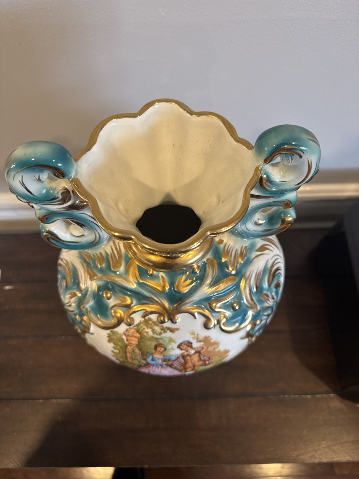 Antique Fragonard Courting Base