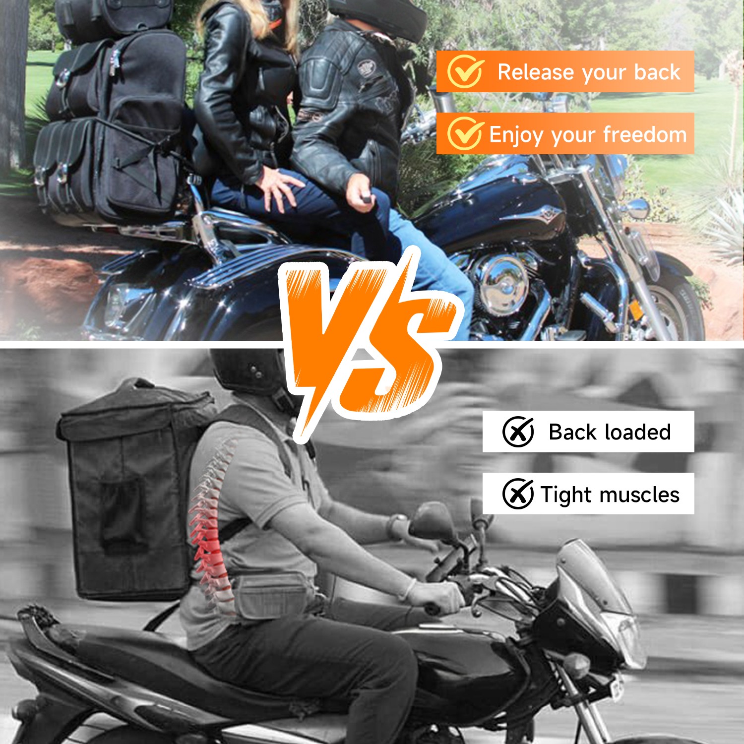 Luggage Rack for Harley Harley Touring 2009-2025 Rear Grab Handles Bracket Kit