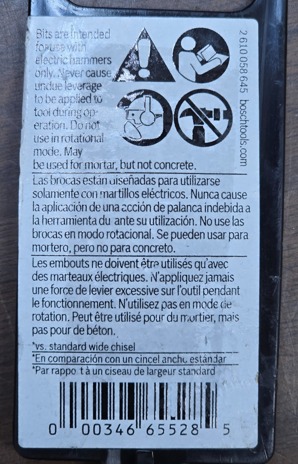 Bosch HS1418 SDS-Plus Floor Scraper - Gray