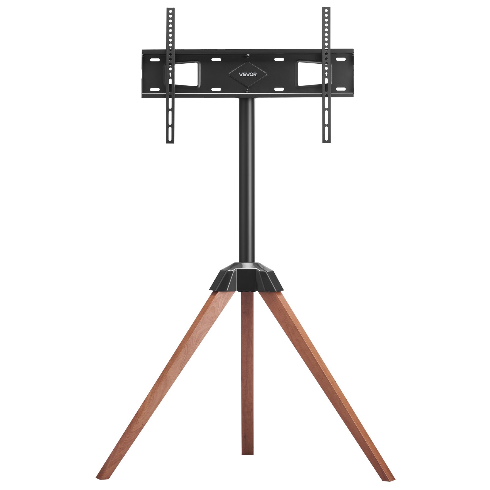 Tripod Easel TV Stand Wood Legs Holds up to 99 lbs for 40-65 Inch Screens