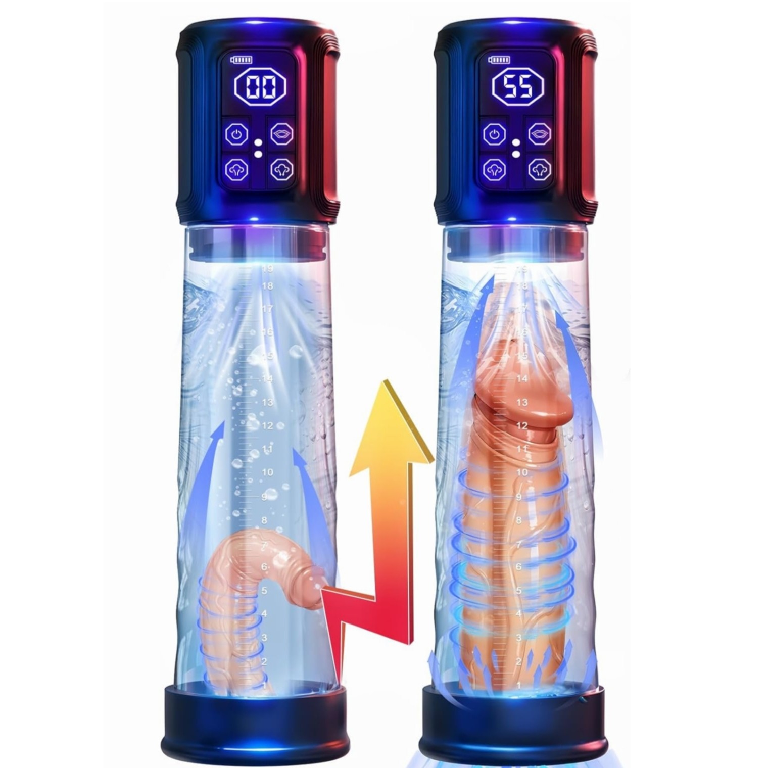 Vacuum Penis Pump for Male ED Enhancement Erectile Enlargement Penis Enlarger BG