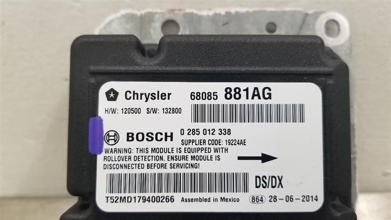 12 DODGE RAM 1500 SRS BAG MODULE CREW CAB 68085881AG