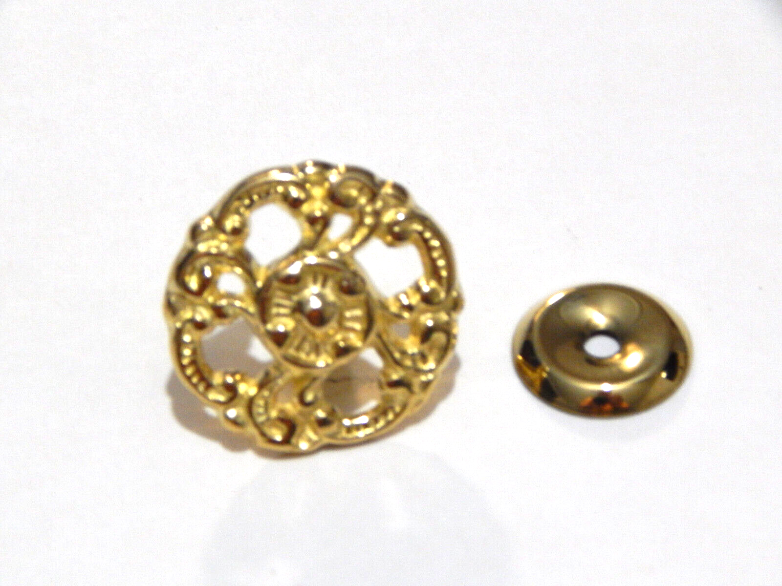 Victorian Furniture Dresser Knob Floral Cast Brass