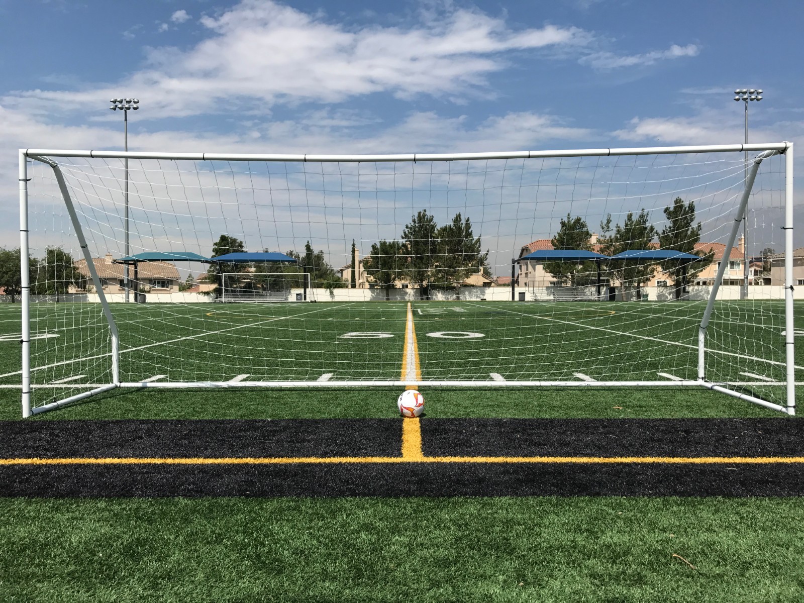 PASS Premier® 21X7 FT. Youth Modified Size, Heavy Duty Steel Soccer Goal(1Net)