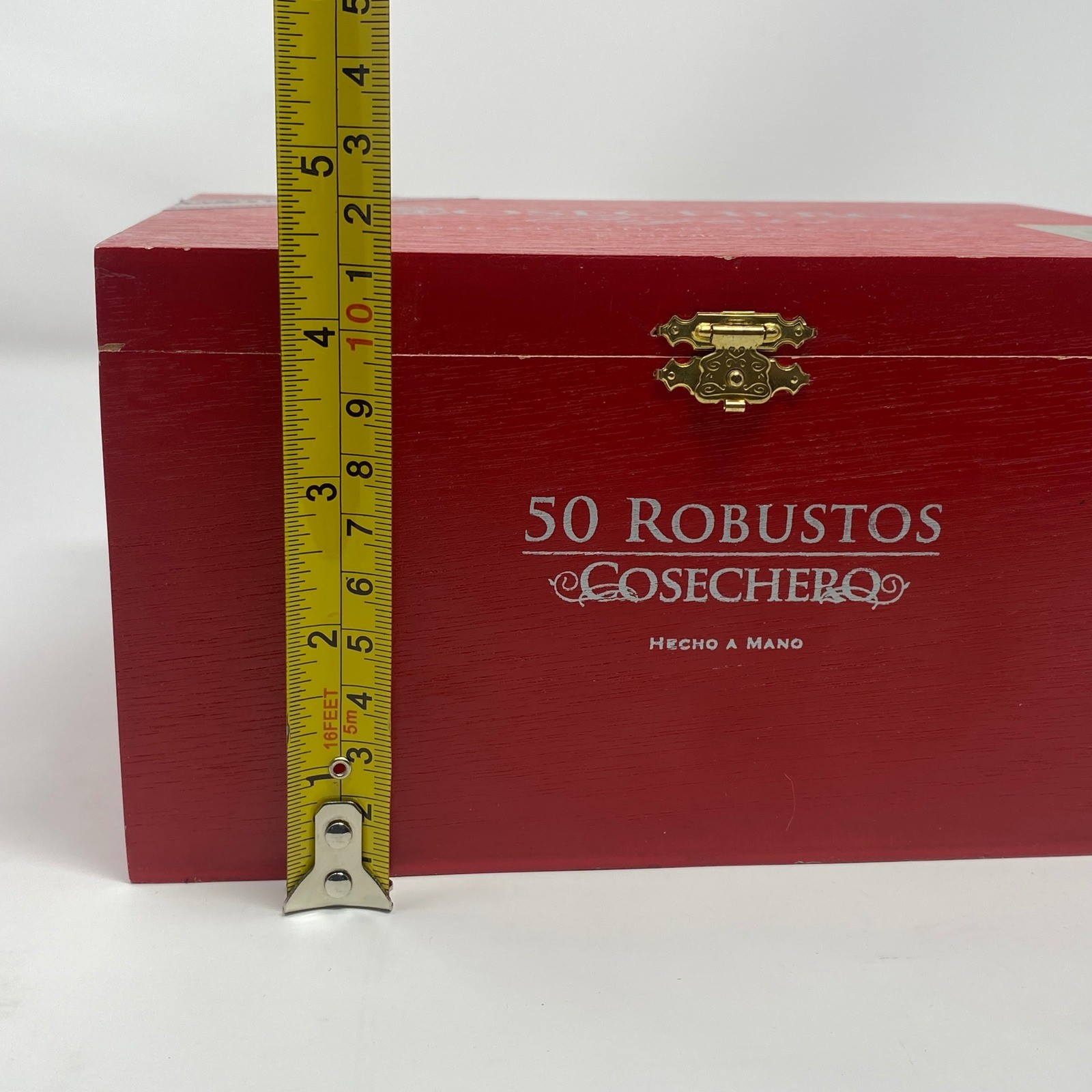 Empty Cosechero Wooden Cigar Box Red 50 Robustos - Nicaraguan - Storage Crafts