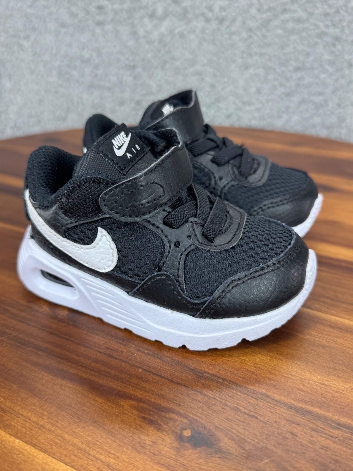 Nike Toddler's Air Max SC Shoe Size 2C Black White Unisex Sneaker Athletic Shoes