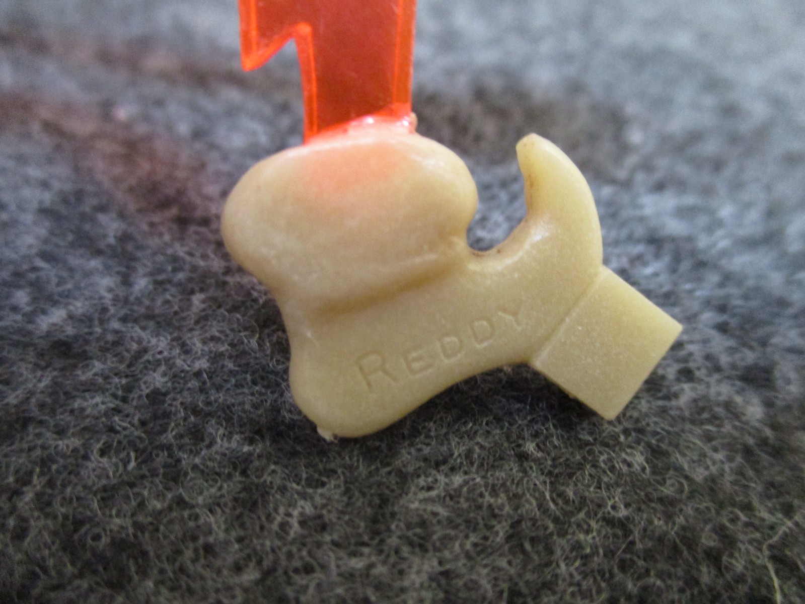 Vintage Reddy Kilowatt Plastic Figure Business Card Holder - No Stand