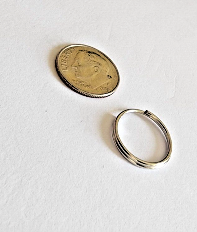 KEY SPLIT RING 15mm STAINLESS STEEL SILVER DIAMETER SPLIT RING WHOLESALE