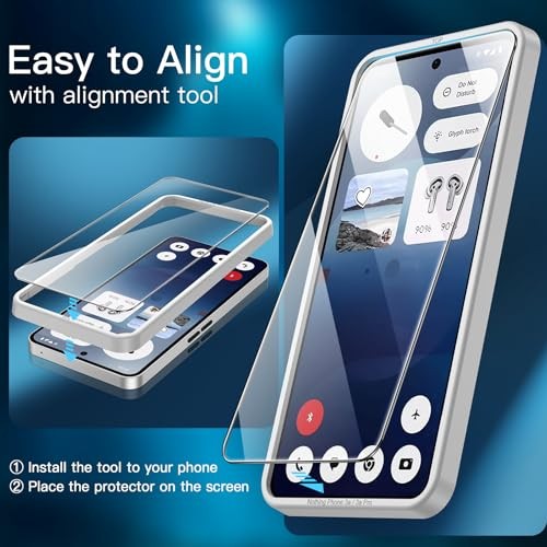 Screen Protector for Tempered Glass Film with Easy Nothing Phone 3a / 3a Pro