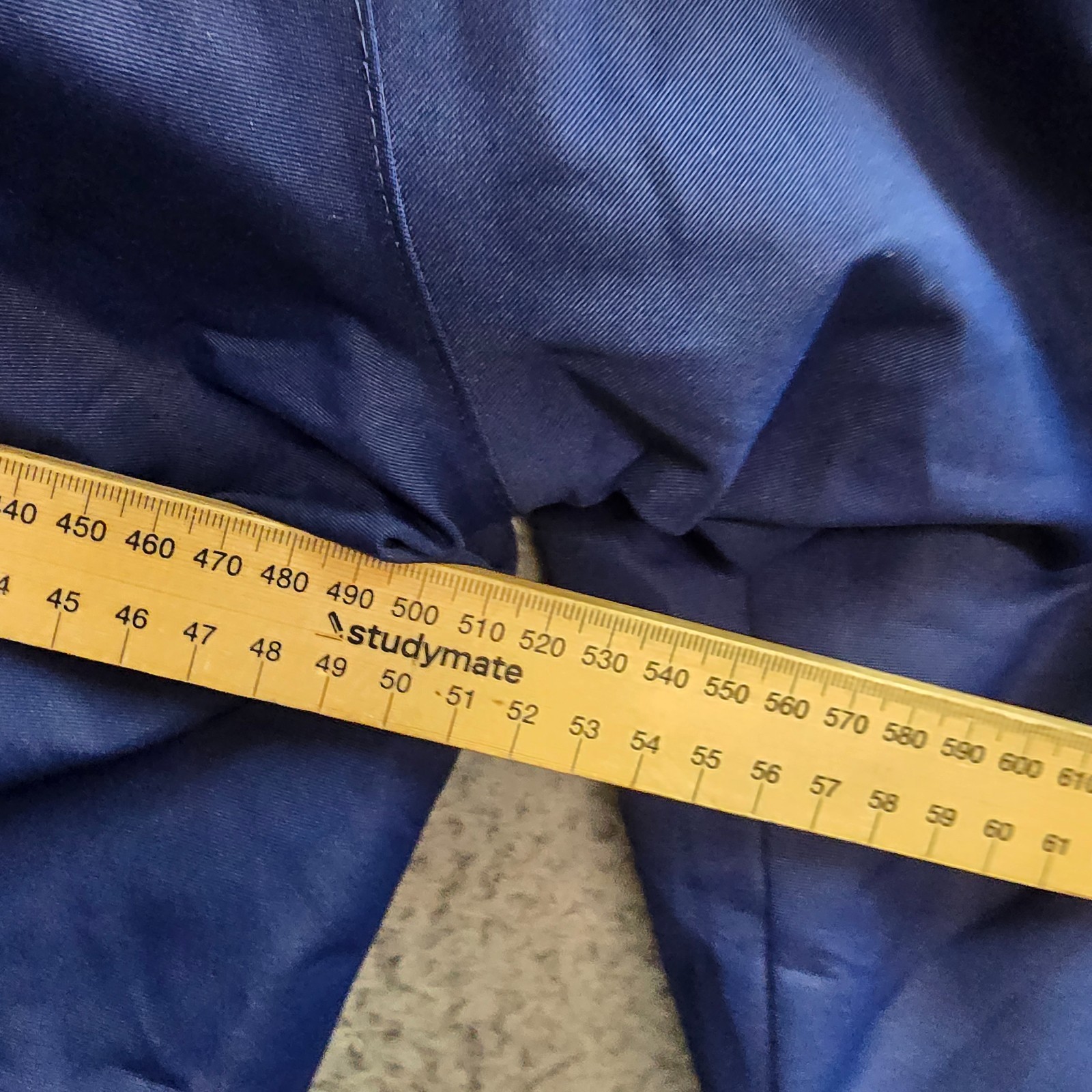 Chute Girls Skii Jacket Size 12 Blue Ivory Hooded Long Sleeve Waterproof