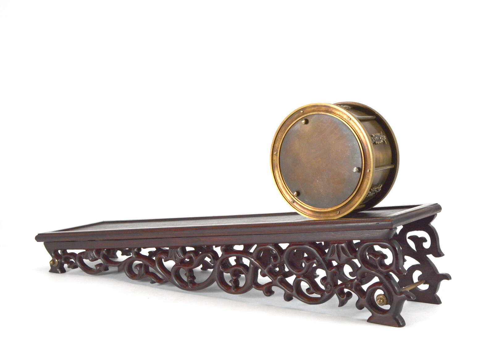 Mystery Gravity Driven Brass Incline Rolling Clock - No Spring or Battery