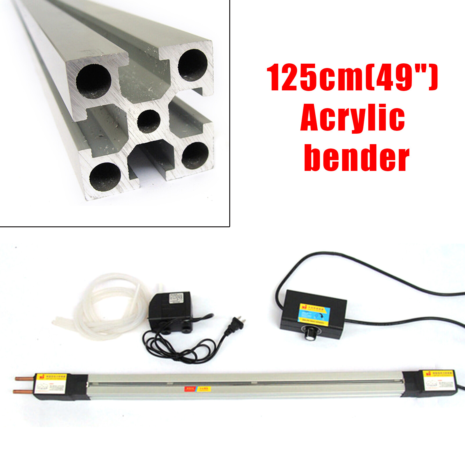 1250mm Manual Acrylic Light Box Plastic PVC Bending Machine Heater Bender Strip