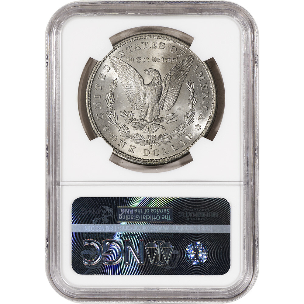 1882 S US Morgan Silver Dollar $1 - NGC Brilliant Uncirculated