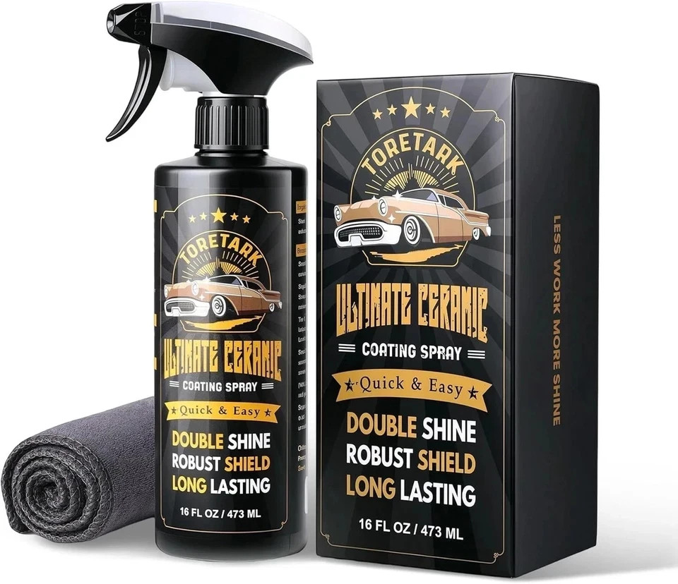 Carceracot Ceramic Coating for Cars (16 oz.), Unmatched Shine Nano Car Wax...