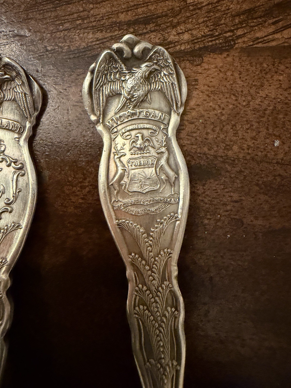 14x Vintage Souvenir Spoons US Collectible 6” Wm Rogers & Son