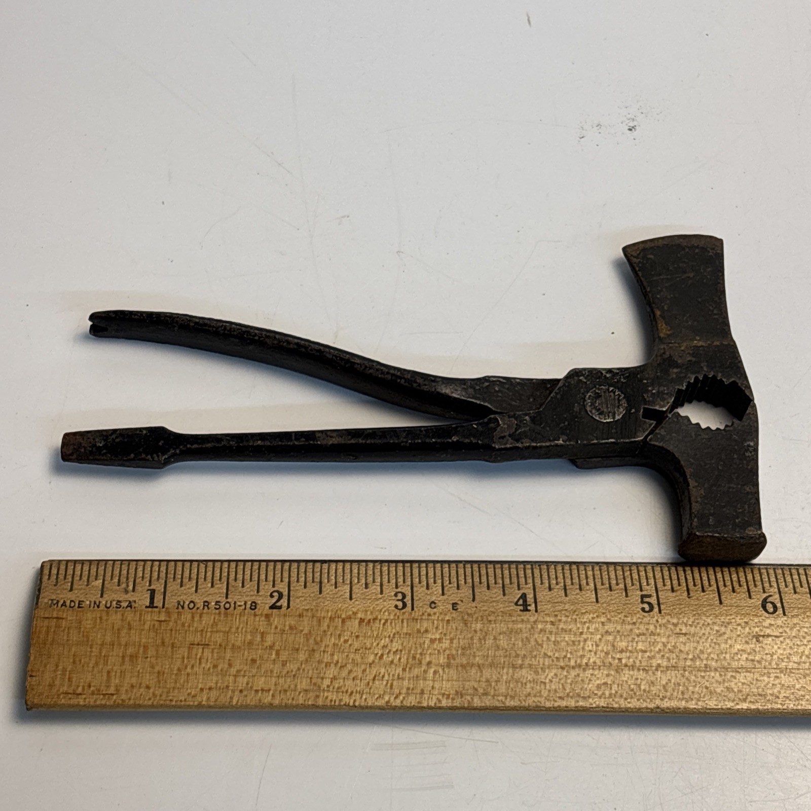 Antique ARLO German Multi Tool Axe Pliers Hammer Pry Bar Pre-WWII