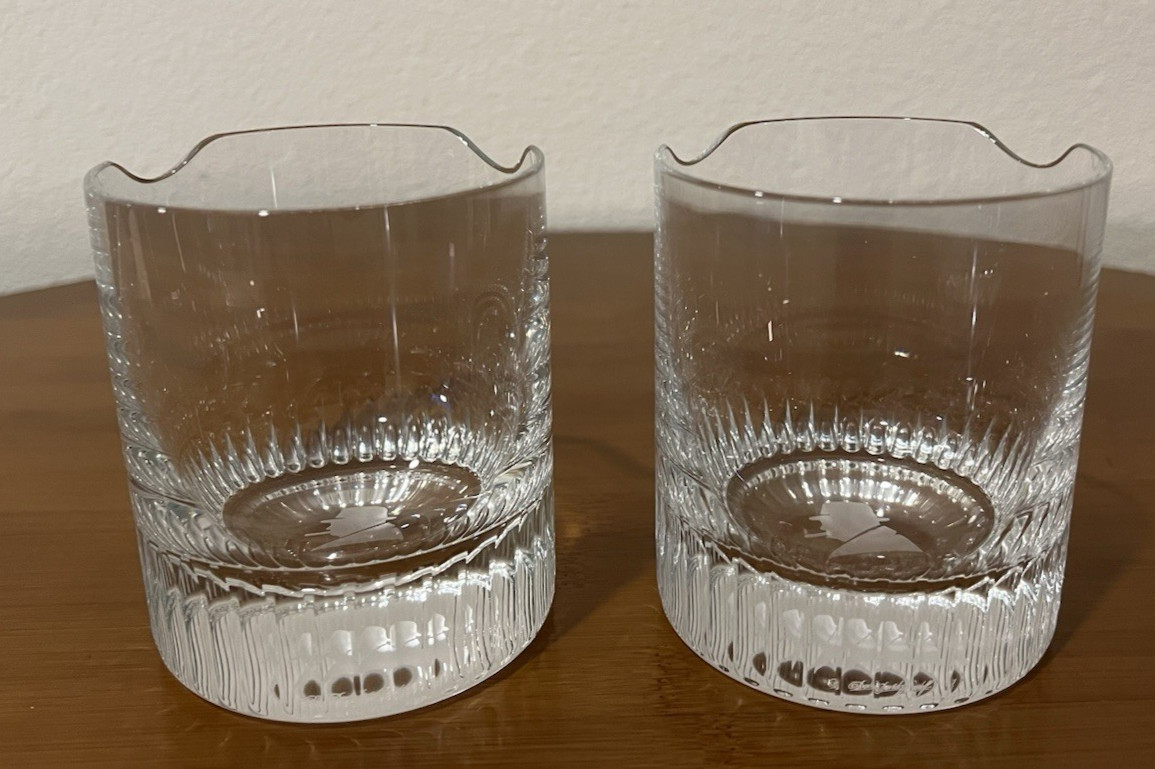 Davidoff Winston Churchill Cigar Spirit / Rocks Glasses - Set of Two - Brand New