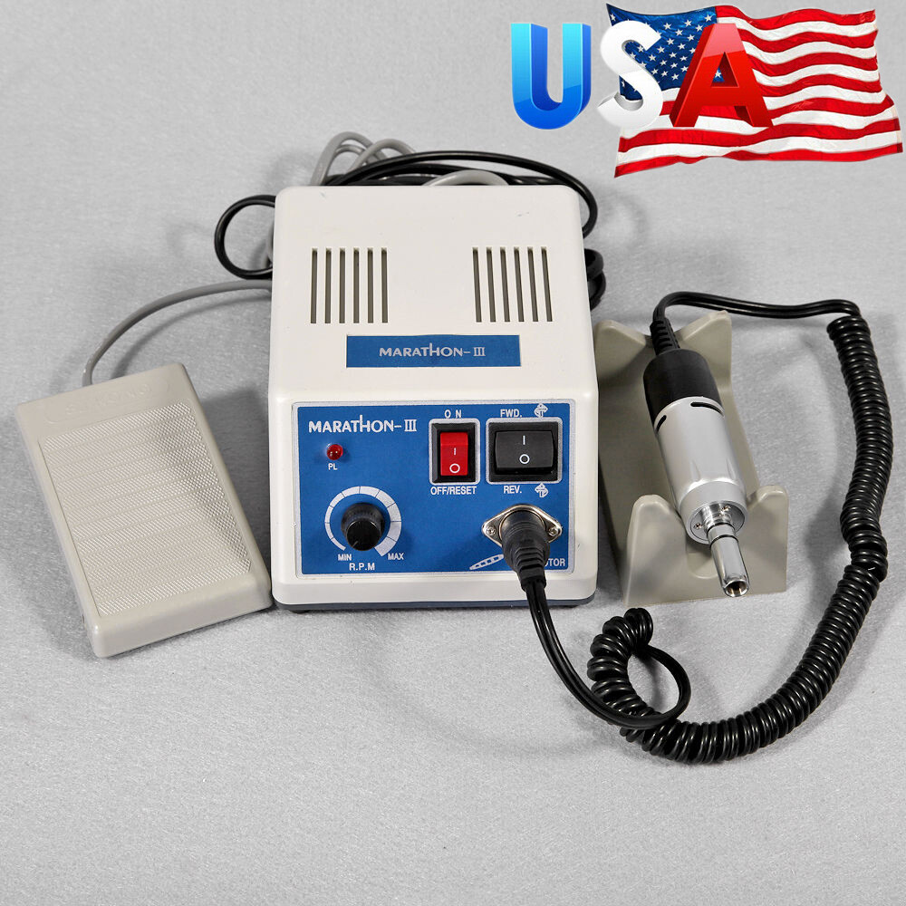 Dental Lab Marathon Electric Micromotor Polishing Unit + 35K rpm Motor Handpiece