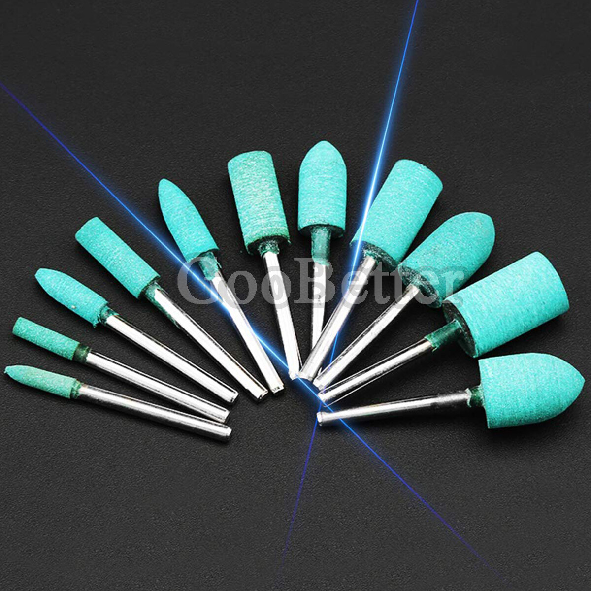 100Pcs Rubber Polishing Points Bit Grinding Head Power Rotary Tool For Dremel