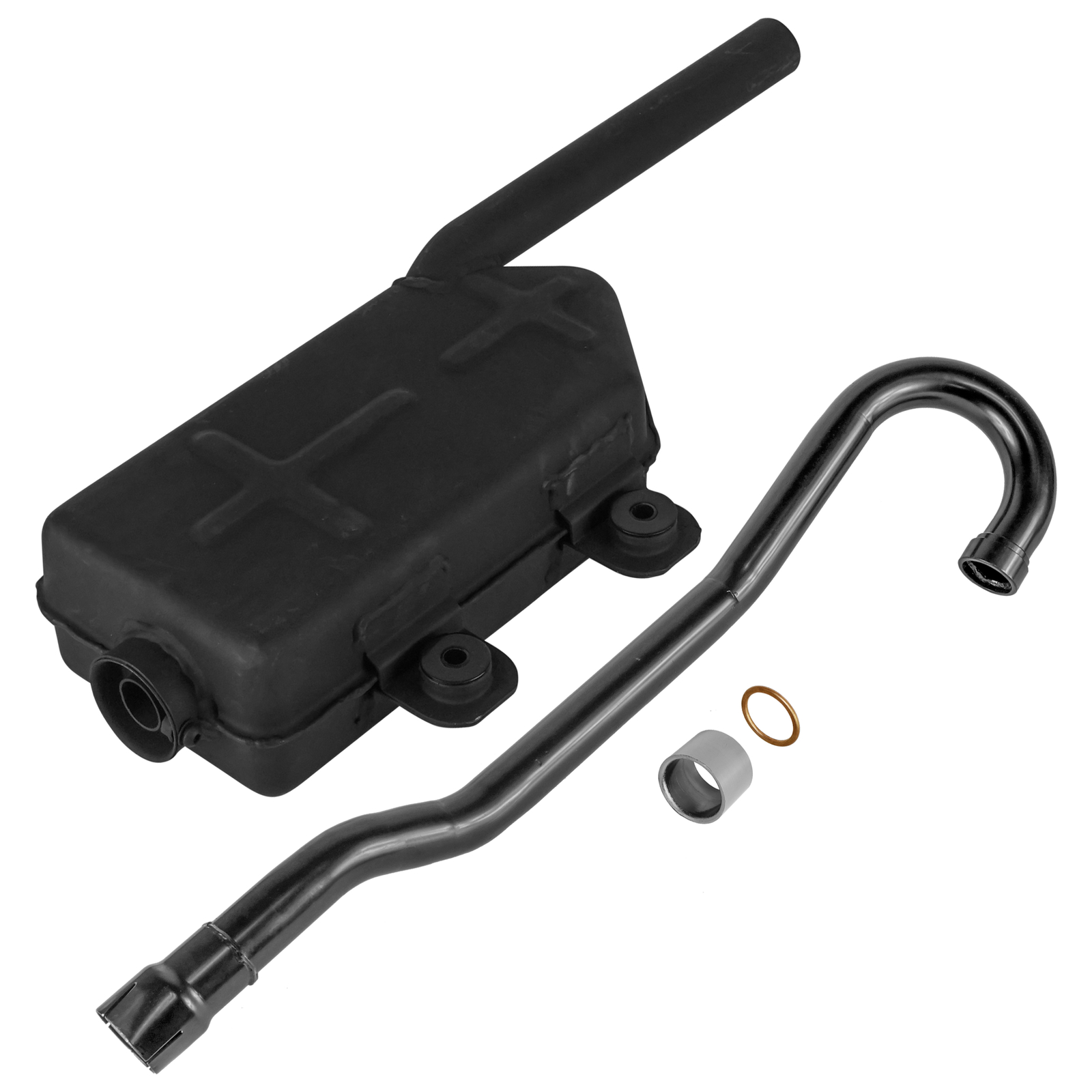 Exhaust Muffler w/ Pipe Gaskets fits Kawasaki Bayou 220 KLF220A 1988 1989 - 2002