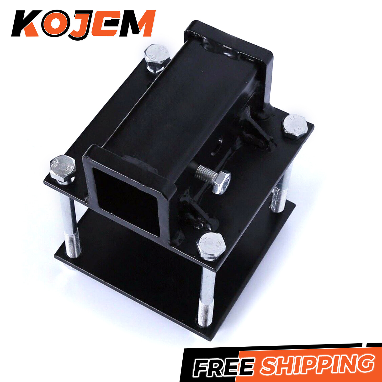 RV Camper 4" or 4-1/2" Bumper Mount Hitch Receiver Adapter for Bike Toter Cargo