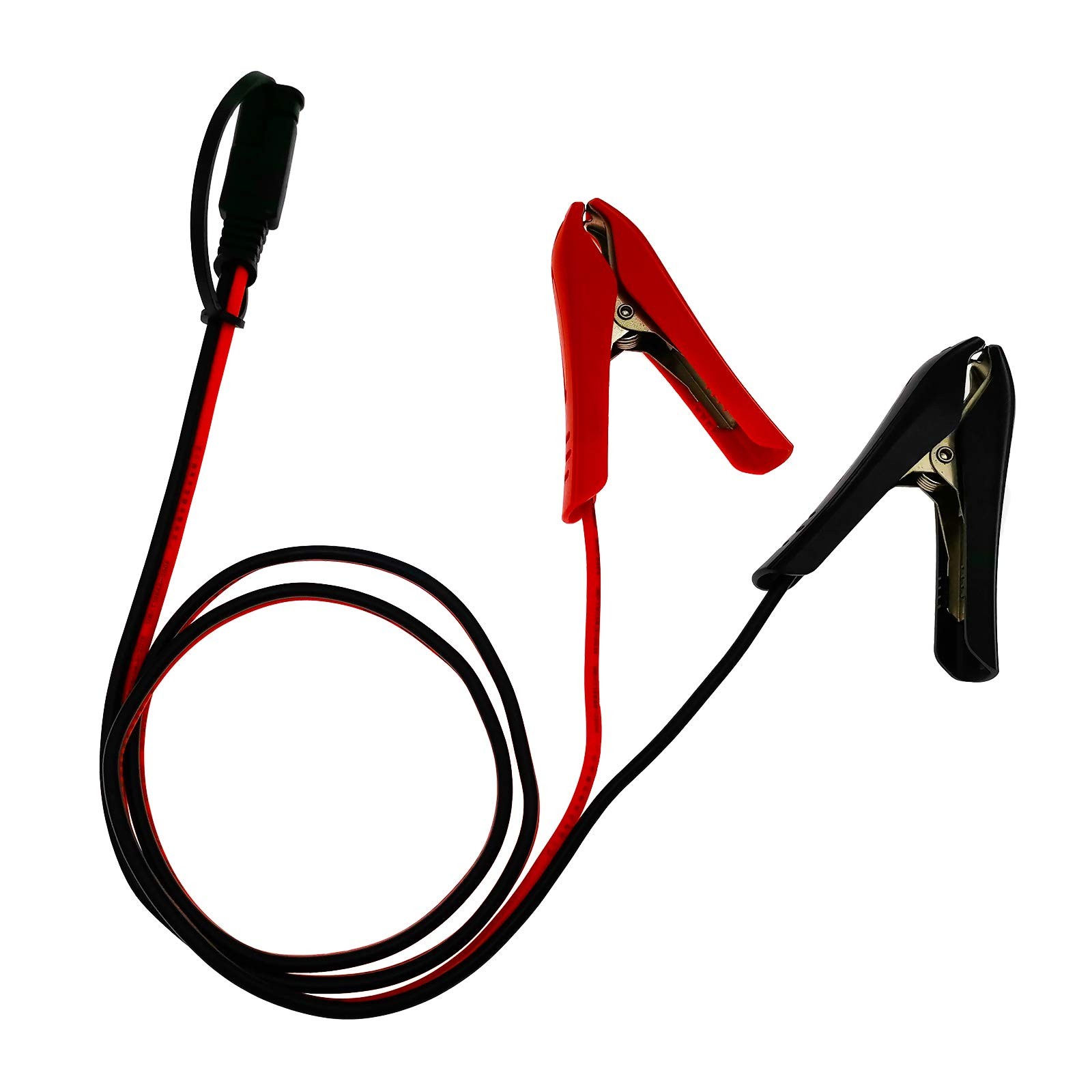 [Updated Version] 3.2FT Battery Clip-on Crocodile Clamps to SAE Connector,...
