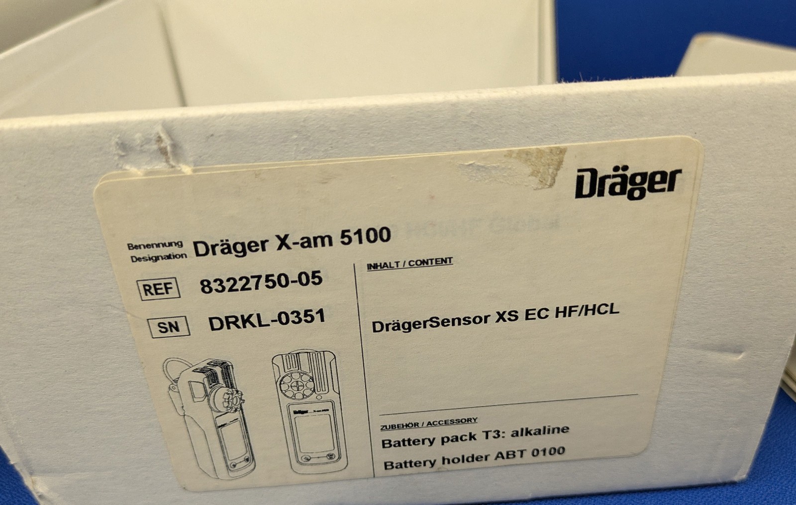 Dräger Sensor X-am 5100 Portable Gas Detector
