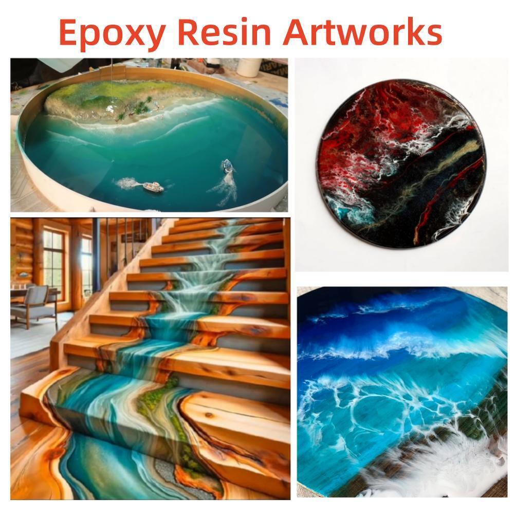 Deep Pour 750g/24oz 1.5kg/48oz 3kg/96oz 6kg/192oz 12kg/384oz 2:1 Epoxy Resin Kit