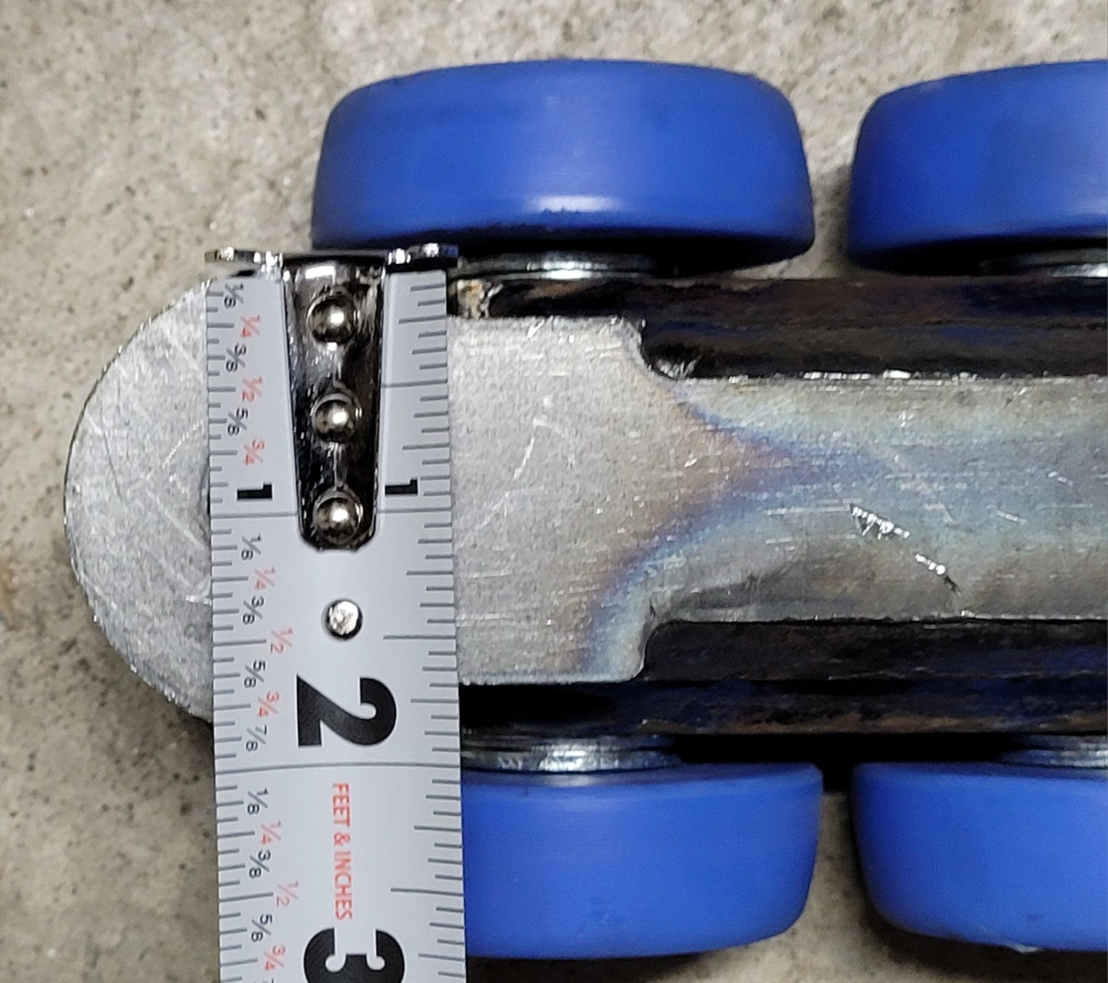 x2 Custom Made Dolly track skate wheels /Speed rail Linkable