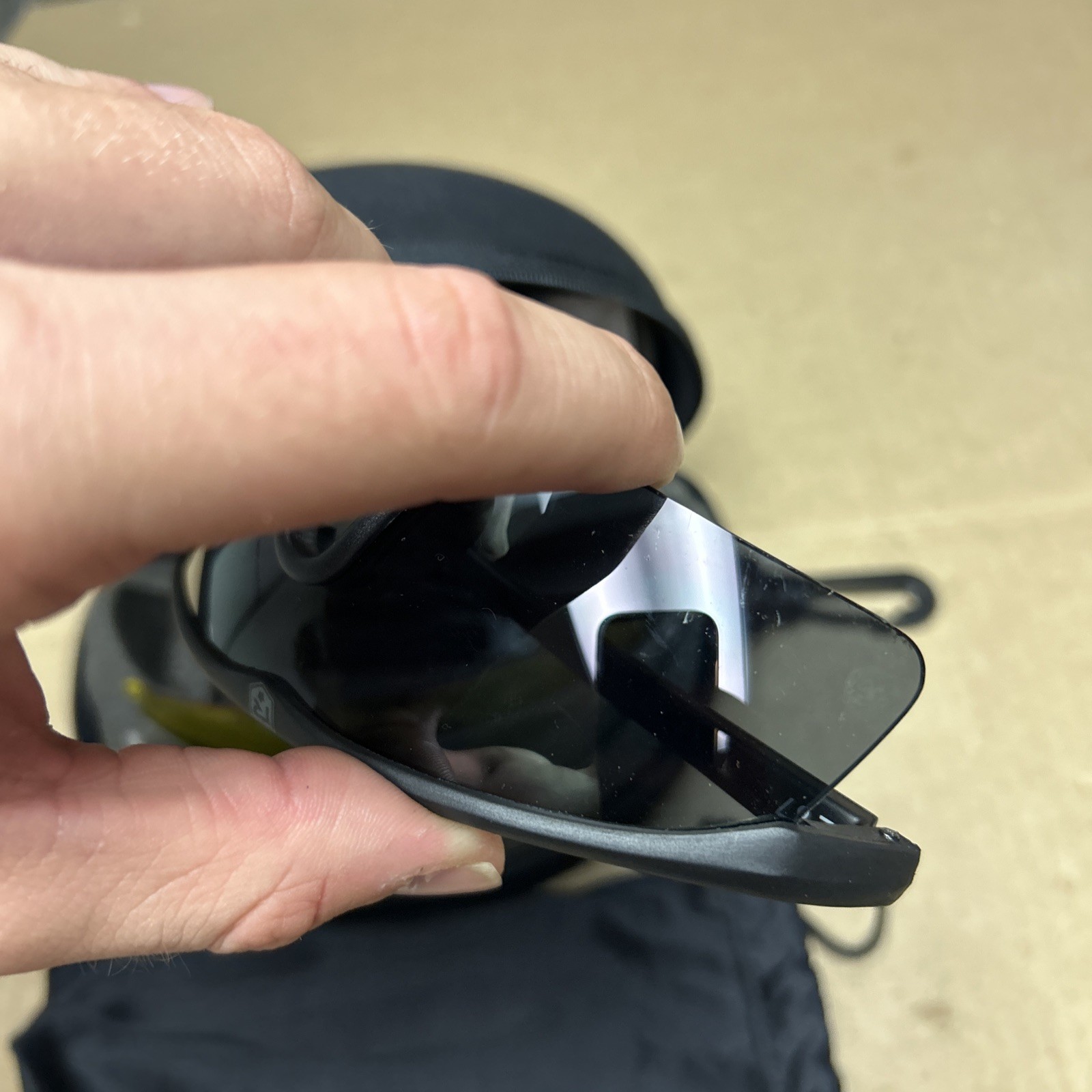 Revision Military Black Safety Glasses With Case And Lens ANSI Z 87 Impact