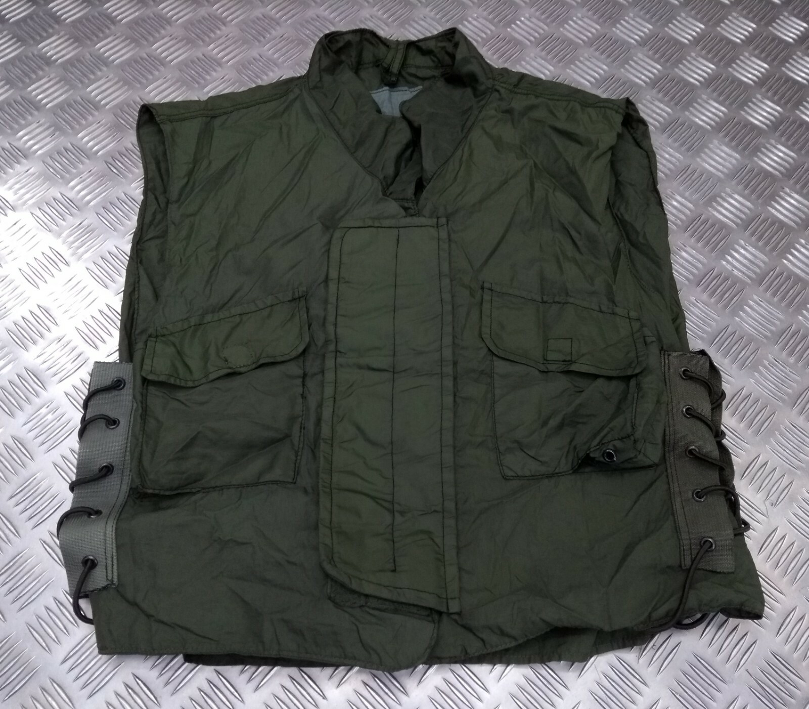 Genuine Military Issue 1980's IDF Flak Vest Cover Overdyed OD Green Airsoft