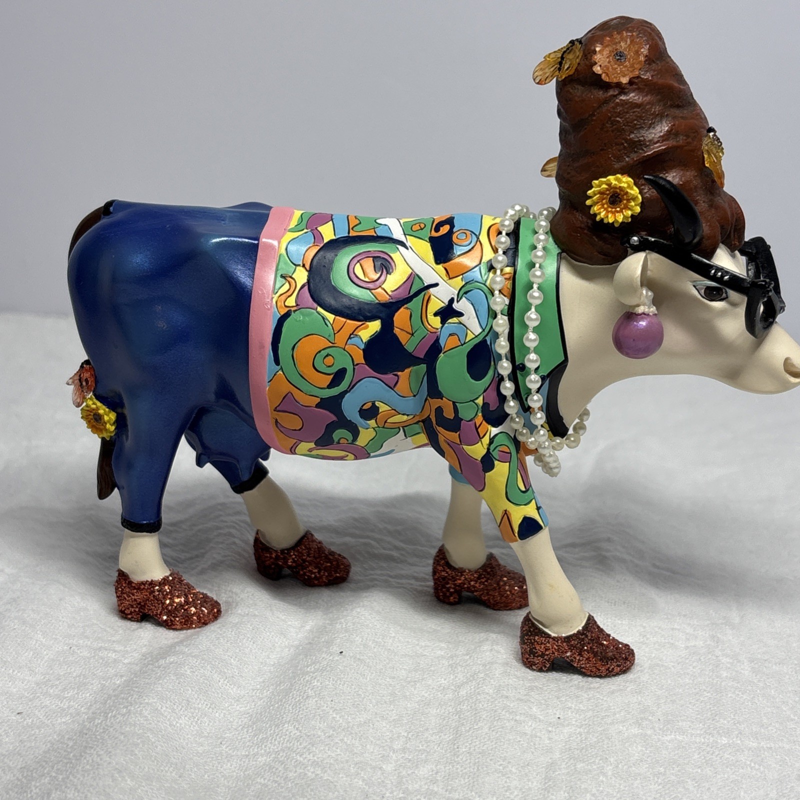 Cow Parade Beehive Bovine 2002 Retired VINTAGE-READ DESCRIPTION