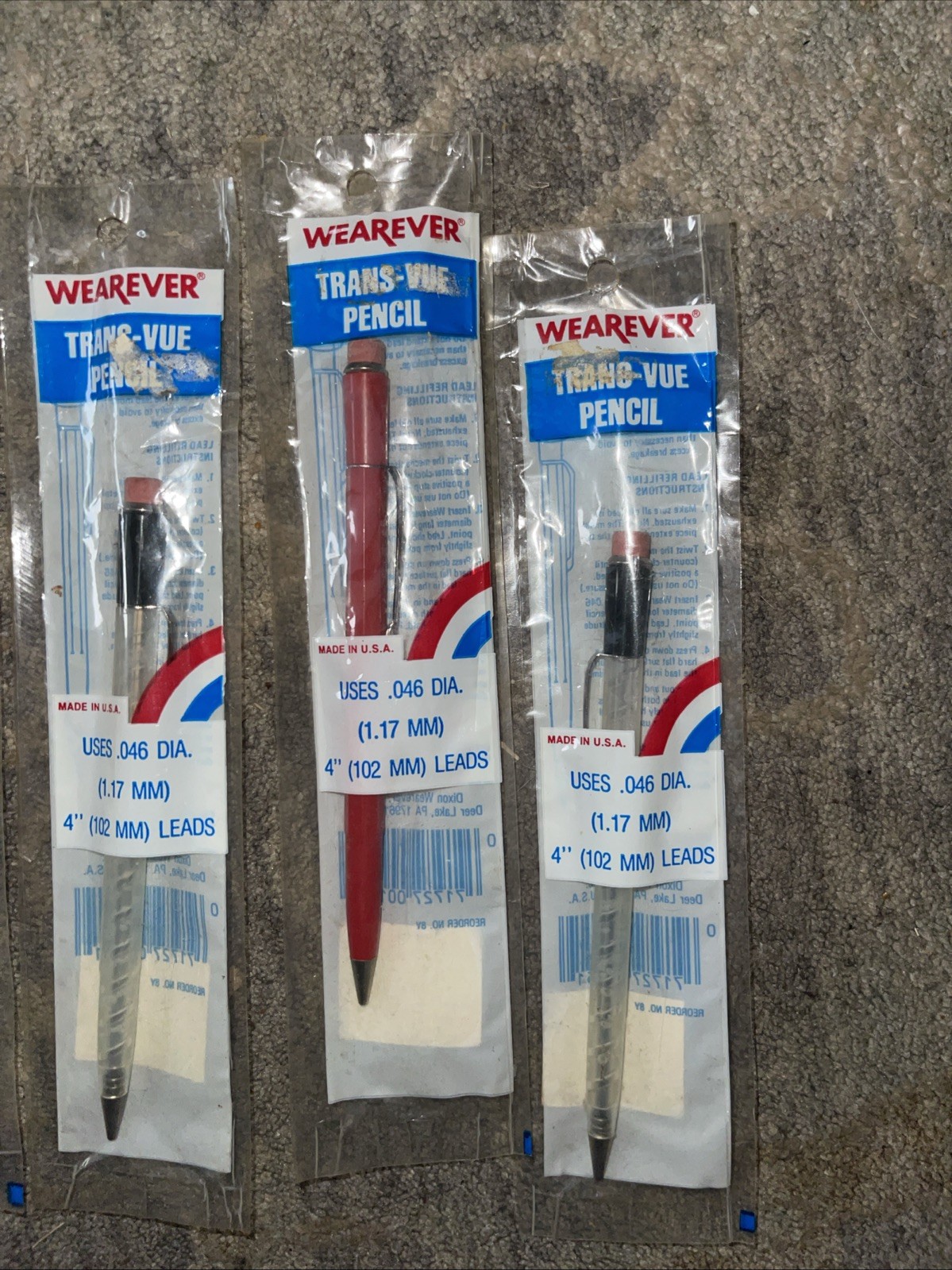 Lot Of 6 Vintage Wearever TransVue Swirl ~ All NOS