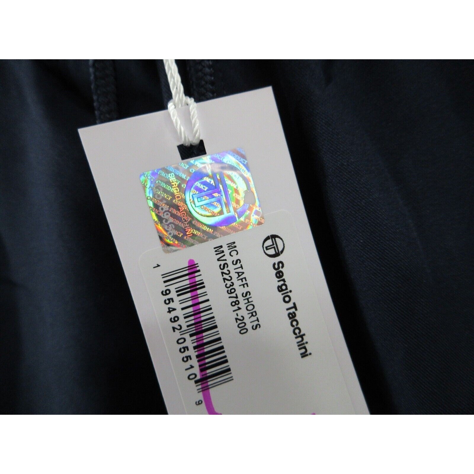 NWT Sergio Tacchini Monte Carlo Tennis Shorts Navy Blue Logo Men's Medium