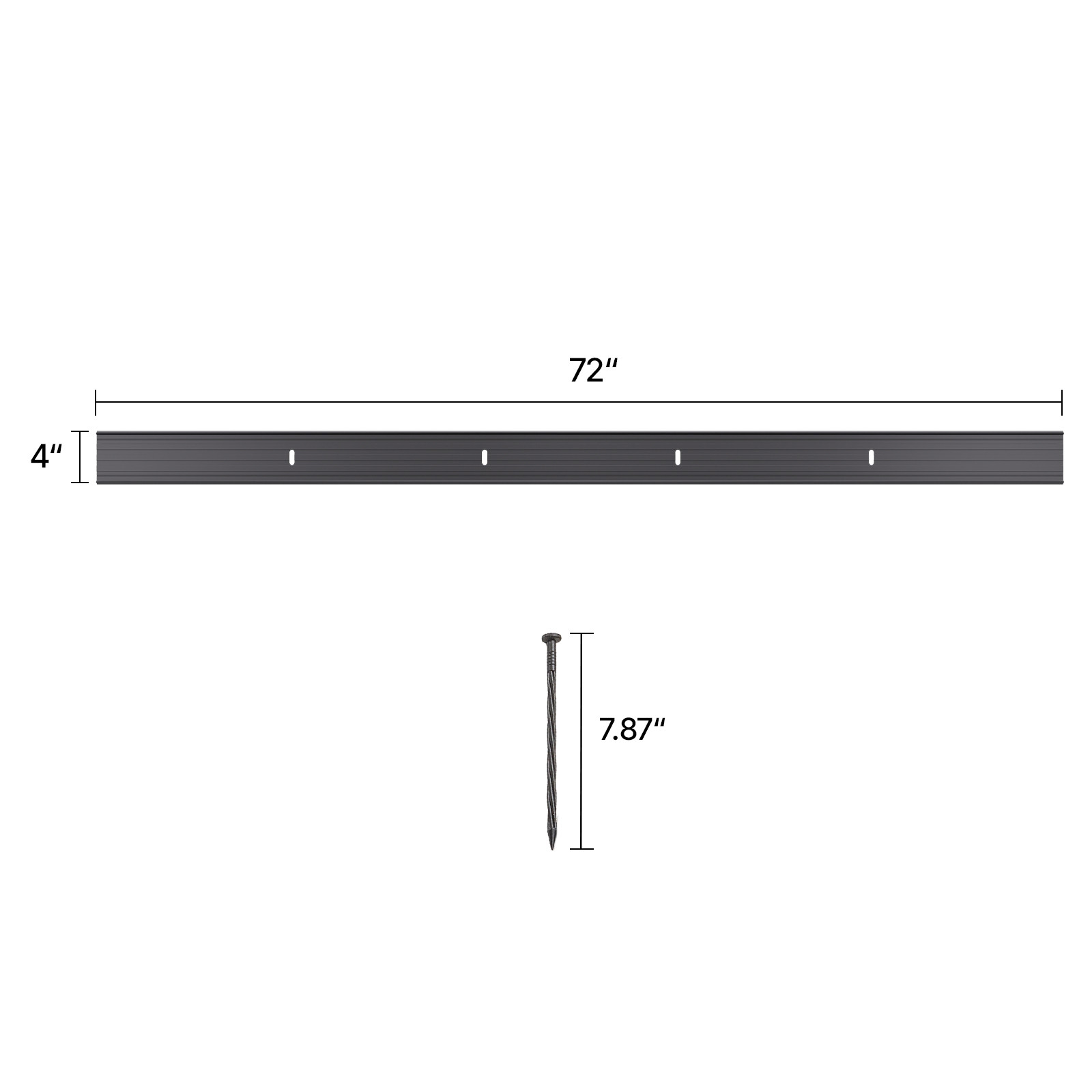 Metal Landscape Edging 8Packs 72in Rust-Resistant Bendable for Yard Garden