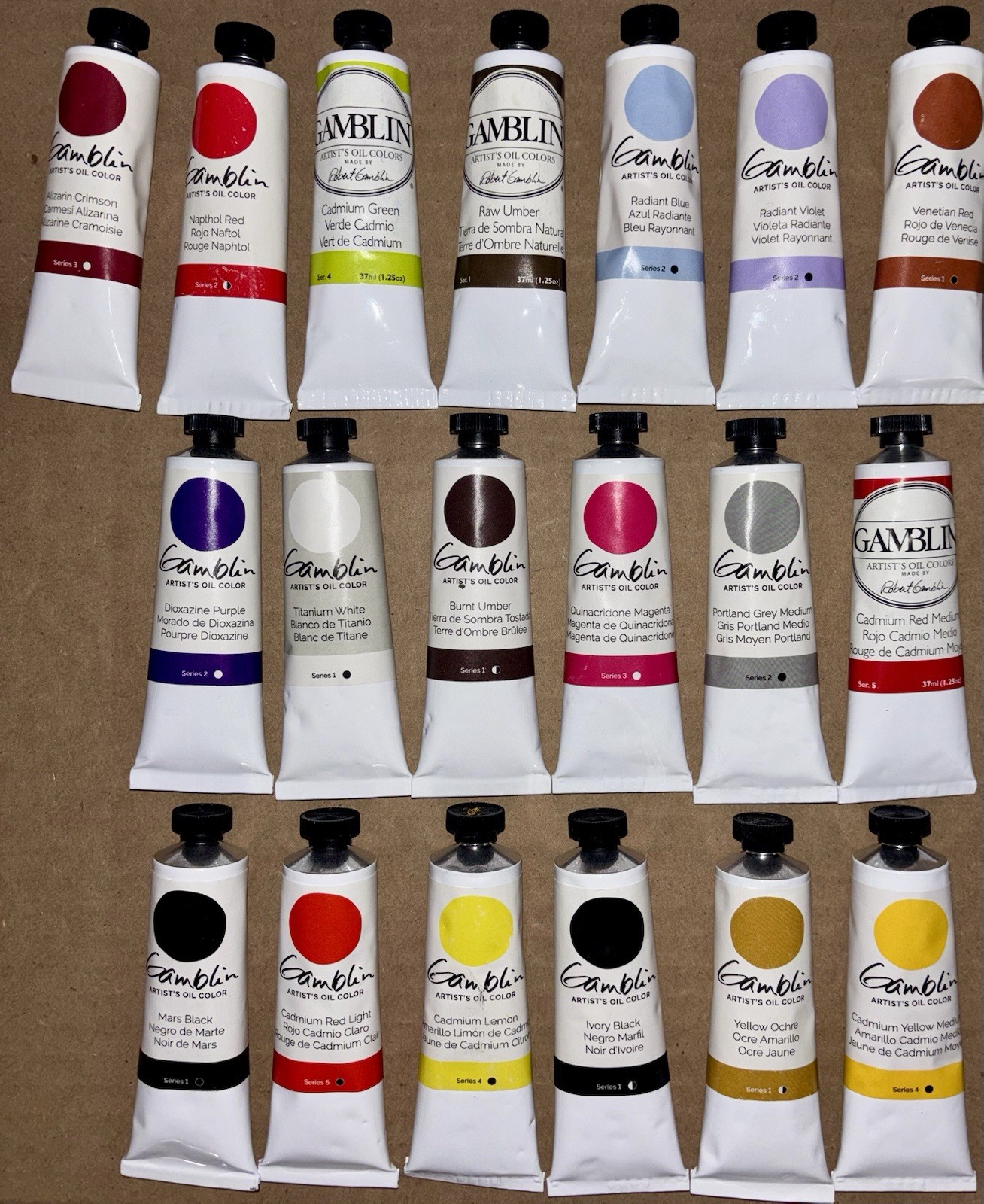 Gamblin Artist’s Oil 40 37ml Paint Tube Colors Robert NEW Art Canvas Brush